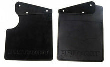 Load image into Gallery viewer, LAND ROVER DEFENDER 90 REAR MUDFLAP SET WITH BRACKETS WITH CUT OUT LR055332/40